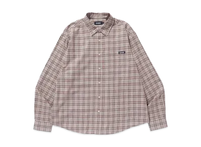 XLARGE PLAID L/S SHIRT "BROWN"