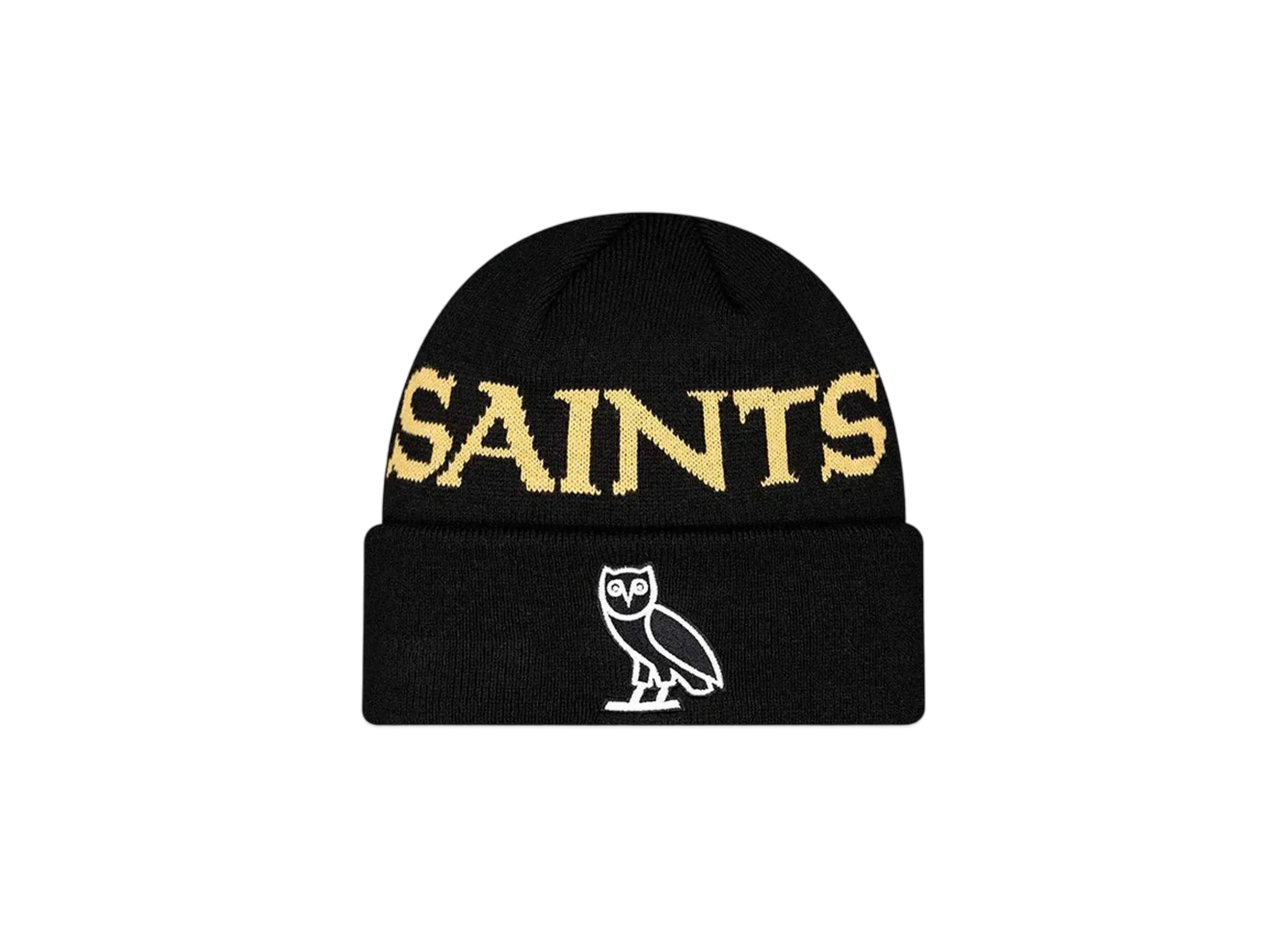 NEW ERA x OVO Cuff Knit NFL New Orleans Saints "Black"