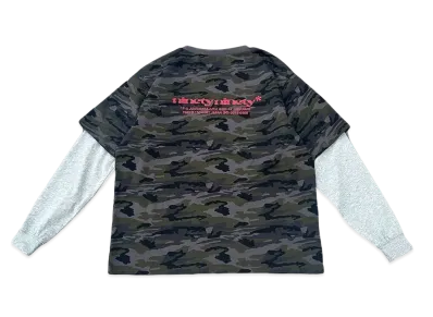 9090 Heisei Logo Docking L/S Tee "GREEN CAMO"