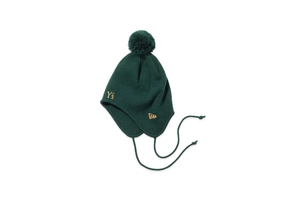NEW ERA x Y's 24AW Flap Pom-Pom Knit "Green"