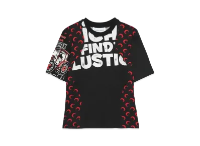 Marine serre REGENERATED GRAPHIC T-SHIRTS BABY FIT T-SHIRT "BLACK"