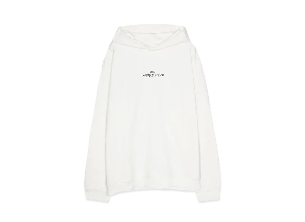 Maison Margiela SWEATSHIRT "OFF WHITE/ BLACK EMBROIDERY"