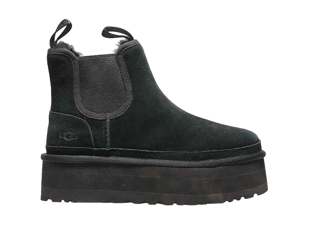 アグ ウィメンズ ニューメル プラットフォーム チェルシー "ブラック"