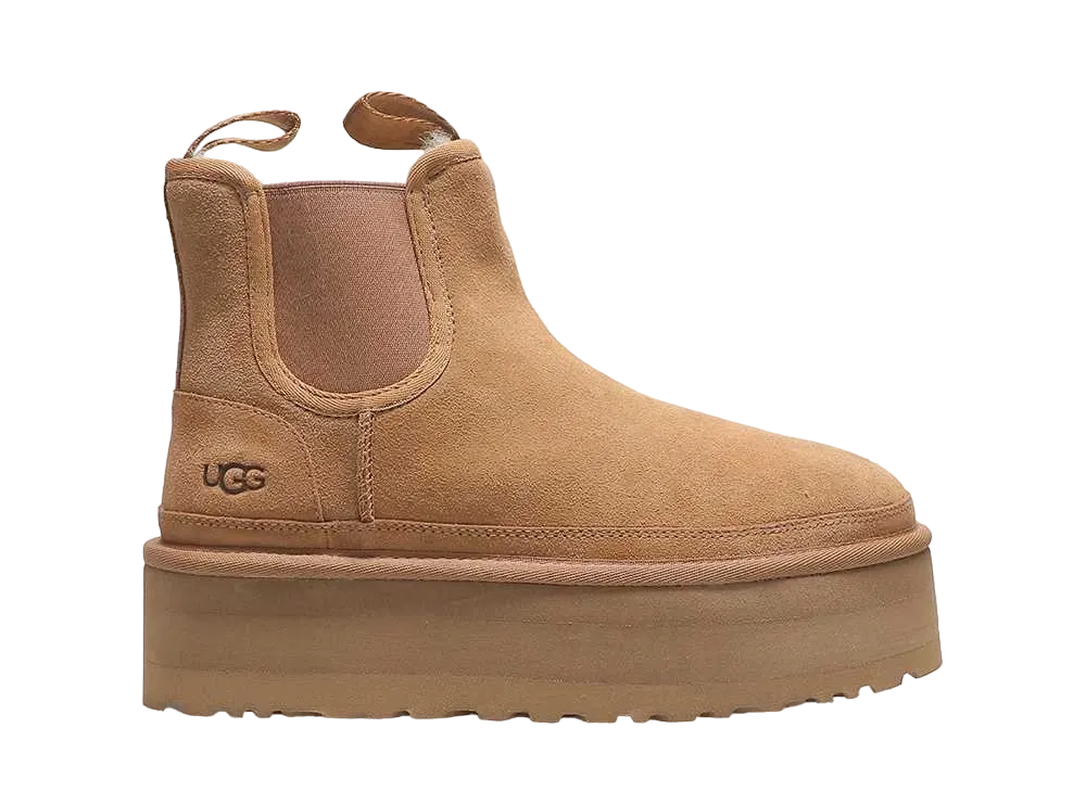 アグ ウィメンズ ニューメル プラットフォーム チェルシー "チェストナット"