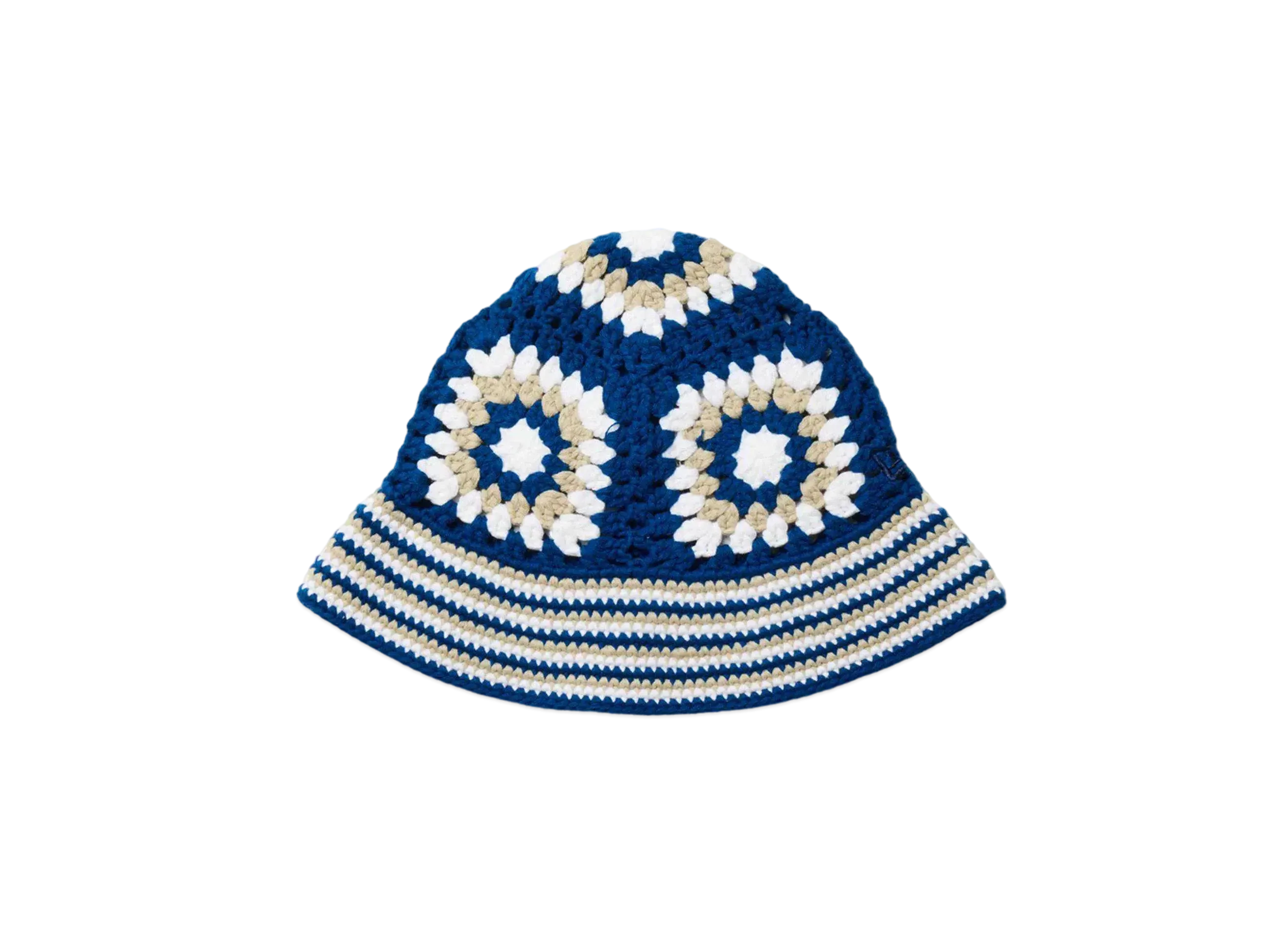 NEW ERA Croche Knit Bucket "Navy/Chrome"