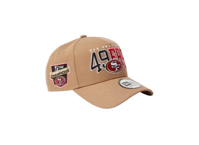 NEW ERA 9Forty A-Frame NFL Champions San Francisco 49ERS "Khaki"