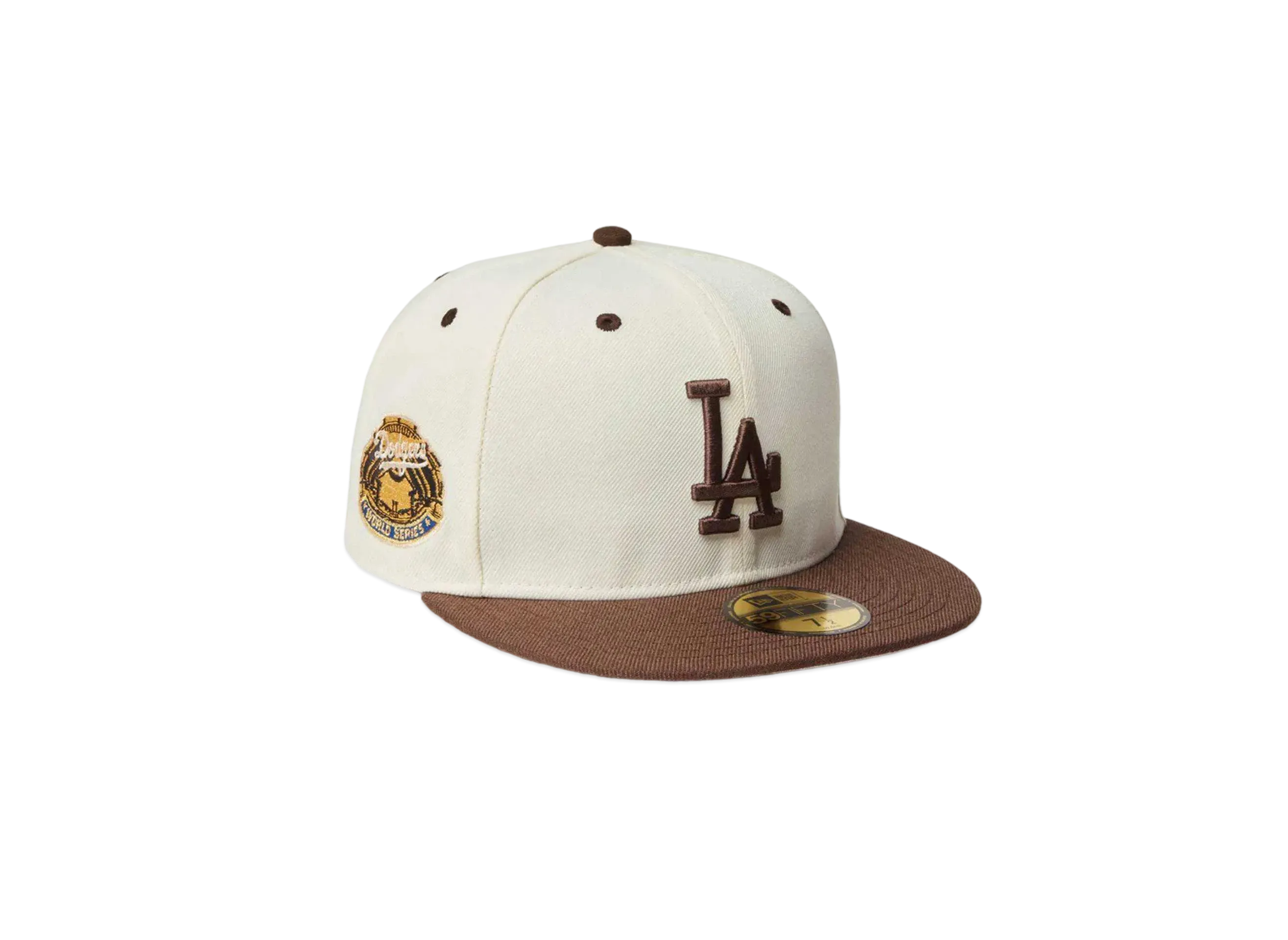 NEW ERA MLB Wool Visor 59Fifty Los Angeles Dodgers "Chrome/Brown"