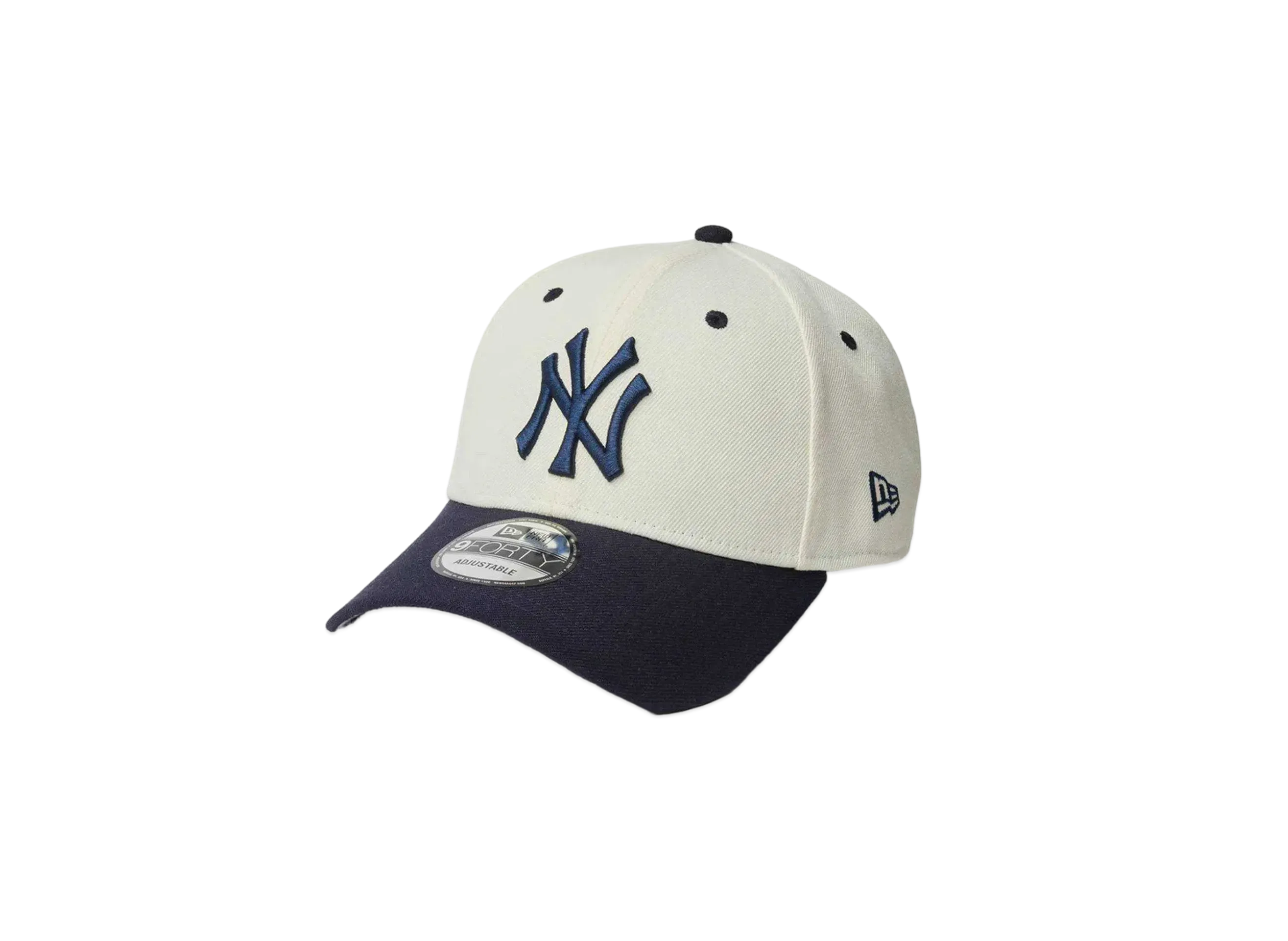 NEW ERA MLB Wool Visor 9Forty New York Yankees "Chrome/Navy"