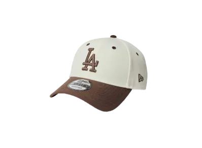 NEW ERA MLB Wool Visor 9Forty Los Angeles Dodgers "Chrome/Brown"