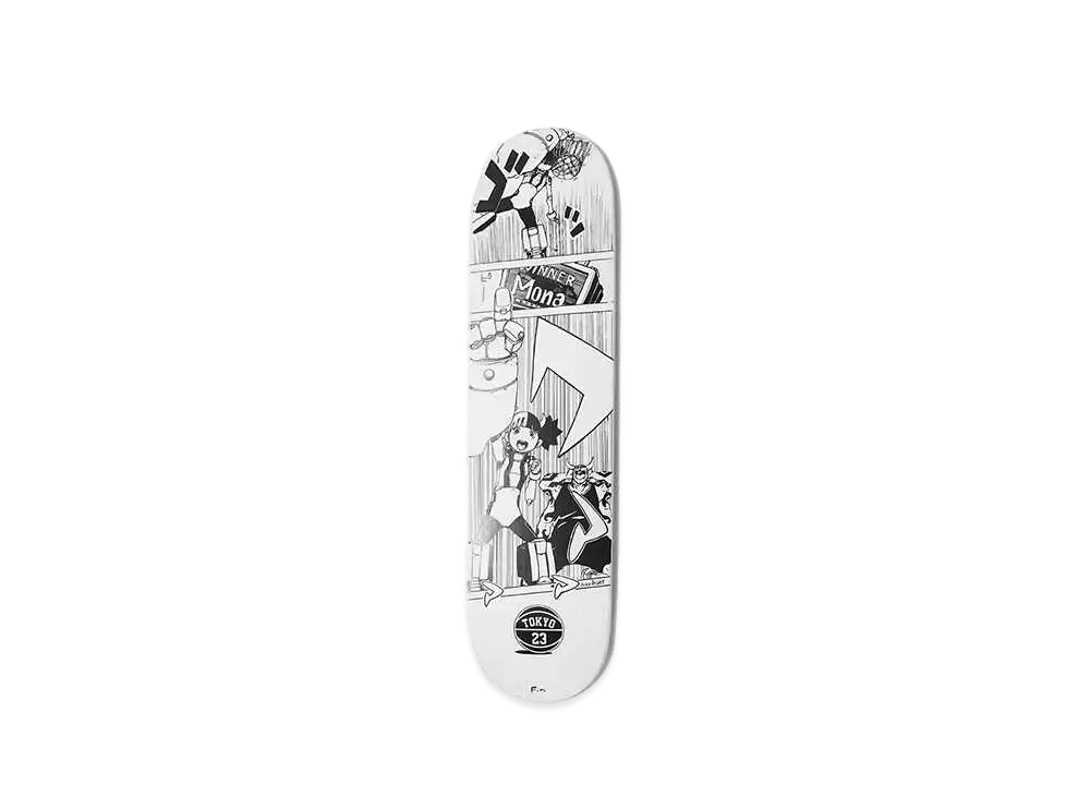 atmos x Acky Bright TOKYO23 Skateboard deck10 "Multi"