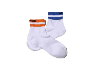 atmos Quarter OG Color Line Socks 2 "Orangi/Blue"