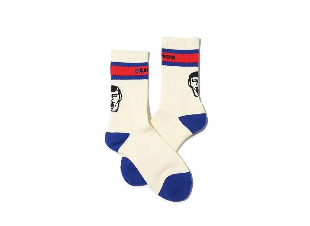 atmos x PUNK DRUNKERS Aistu Socks "White"