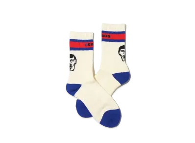 atmos x PUNK DRUNKERS Aistu Socks "White"