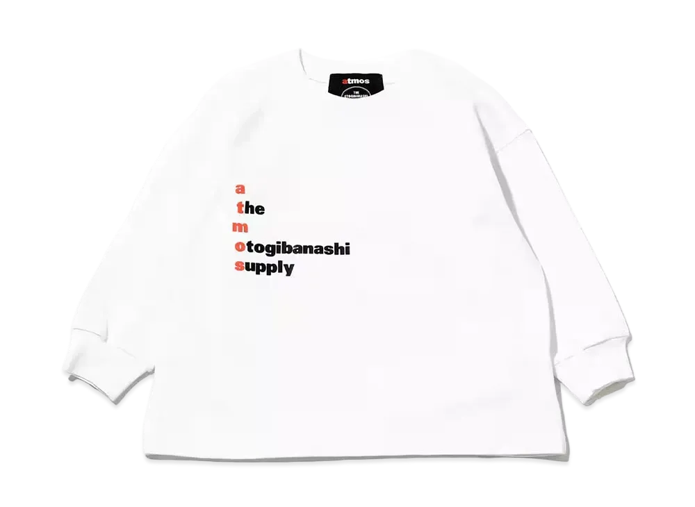 atmos x THE OTOGIBANASHI SUPPLY L/S Kids Tee "White"