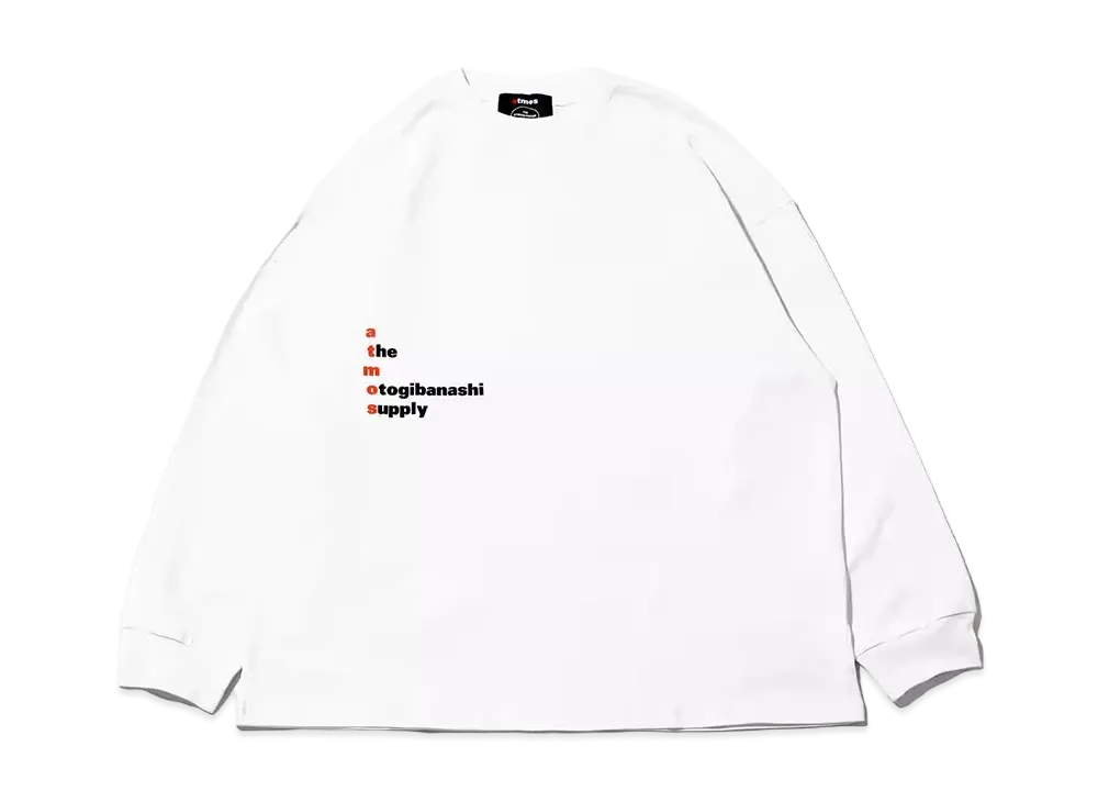 atmos x THE OTOGIBANASHI SUPPLY L/S Tee "White"