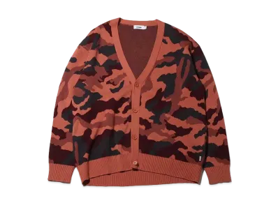 atmos Camouflage Knit Cardigan "Brown"