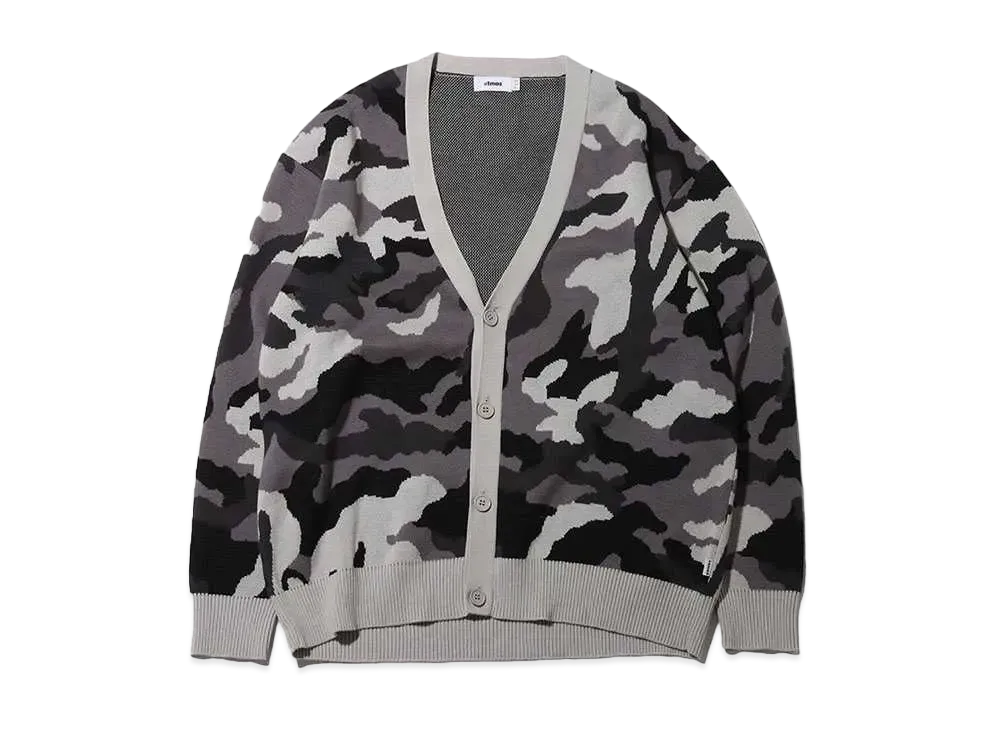 atmos Camouflage Knit Cardigan "Black"