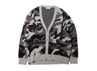atmos Camouflage Knit Cardigan "Black"