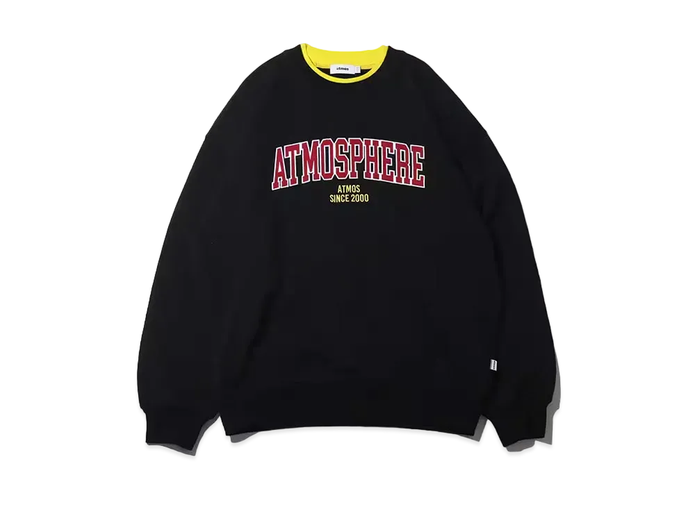 atmos Vintage college logo Sweatshirt "Black"