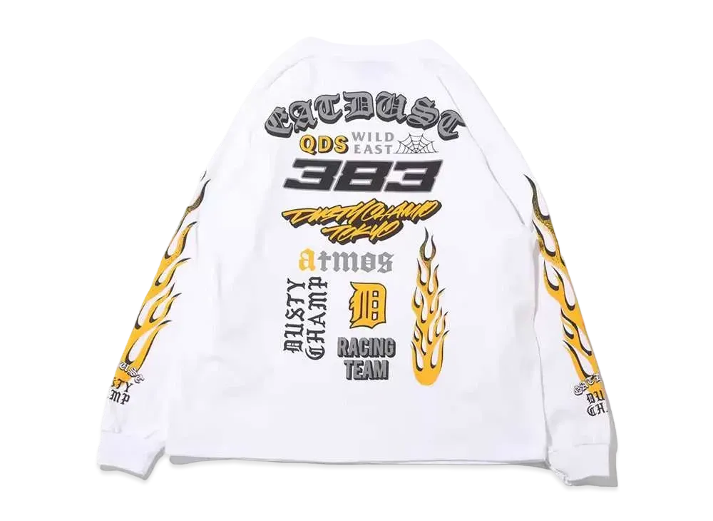 atmos x Dusty Champ L/S Tee "White"