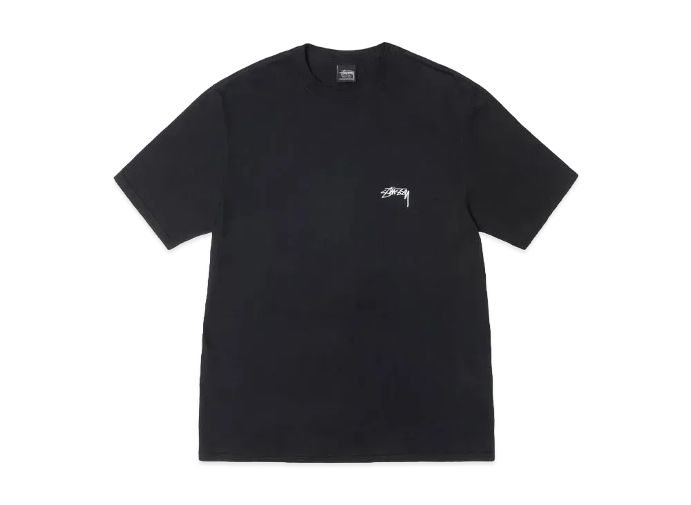 Stussy Smooth Stock Pigment Dyed Tee "Black" (FA24)