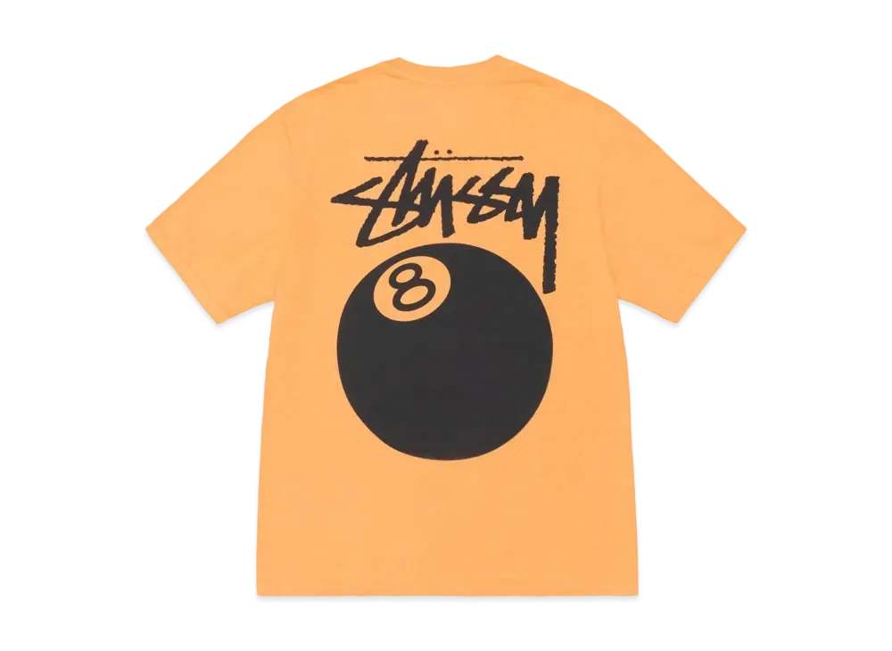 Stussy 8 Ball Tee Pigment Dyed "Orange" (FA24)