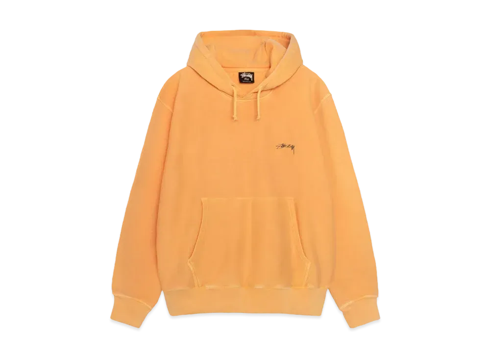 Stussy Smooth Stock Pigment Dyed Hoodie "Orange" (FA24)