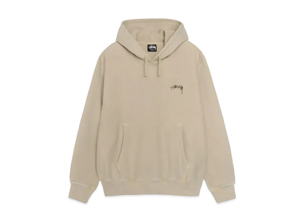 Stussy Smooth Stock Pigment Dyed Hoodie "Khaki" (FA24)