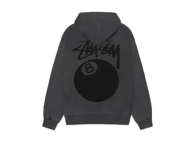 Stussy 8 Ball Pigment Dyed Hoodie "Black" (FA24)