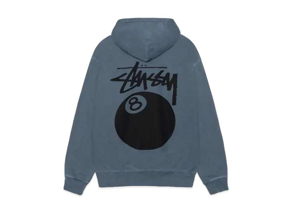 Stussy 8 Ball Pigment Dyed Hoodie "Navy" (FA24)