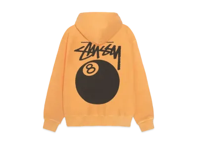 Stussy 8 Ball Pigment Dyed Hoodie "Orange" (FA24)