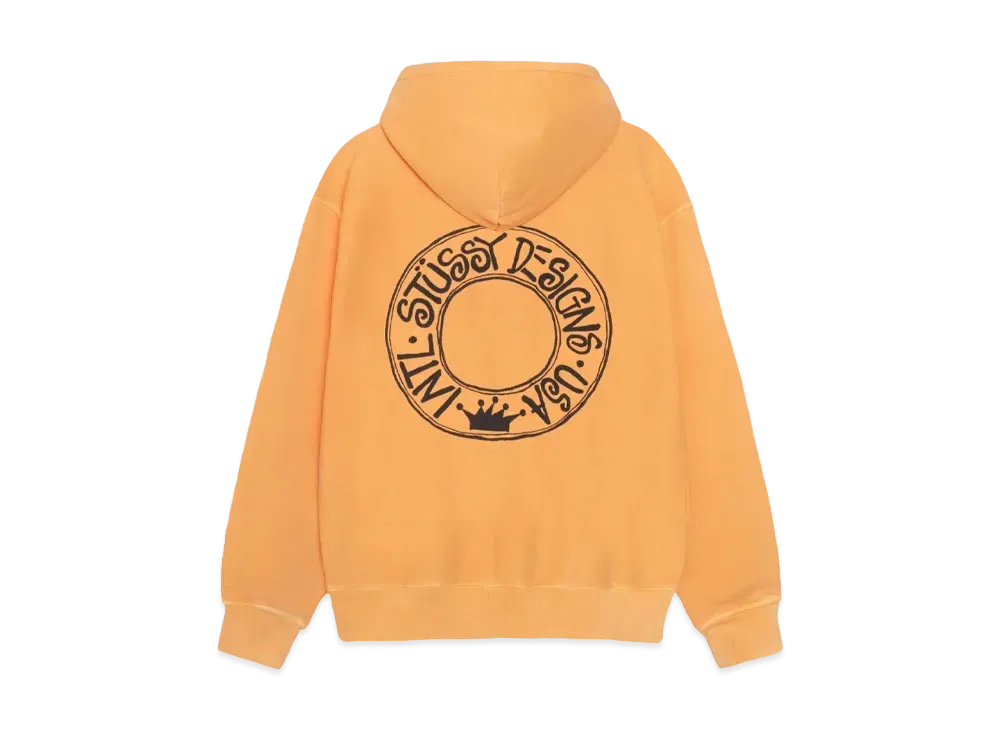Stussy Buana Pigment Dyed Hoodie "Orange" (FA24)