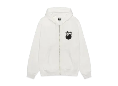 Stussy 8 Ball Pigment Dyed Zip Hoodie "Natural" (FA24)