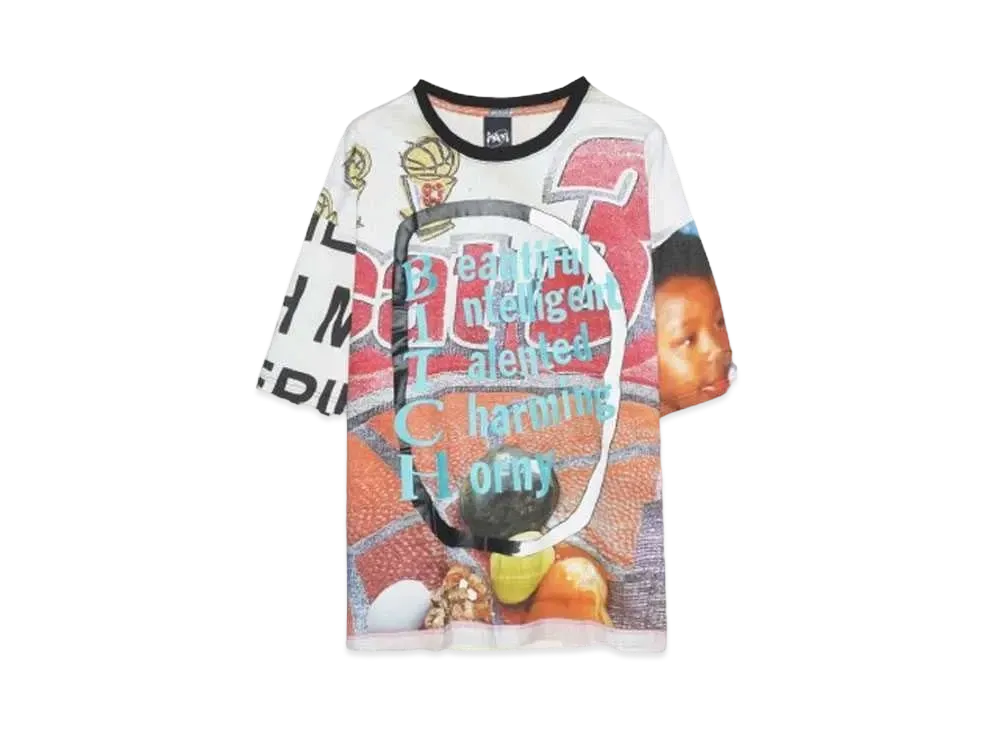 P.A.M. B.I.T.C.H. (MARTINE SYMS) OVERSIZED SS TEE "COLLAGE"