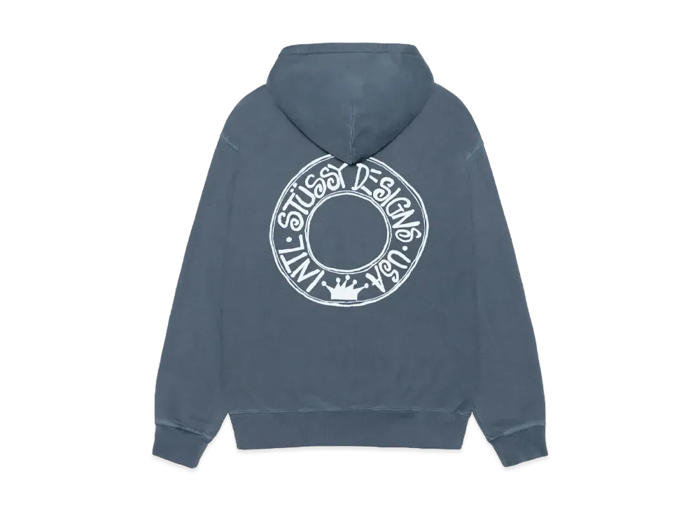 Stussy Buana Pigment Dyed Zip Hoodie "Navy" (FA24)