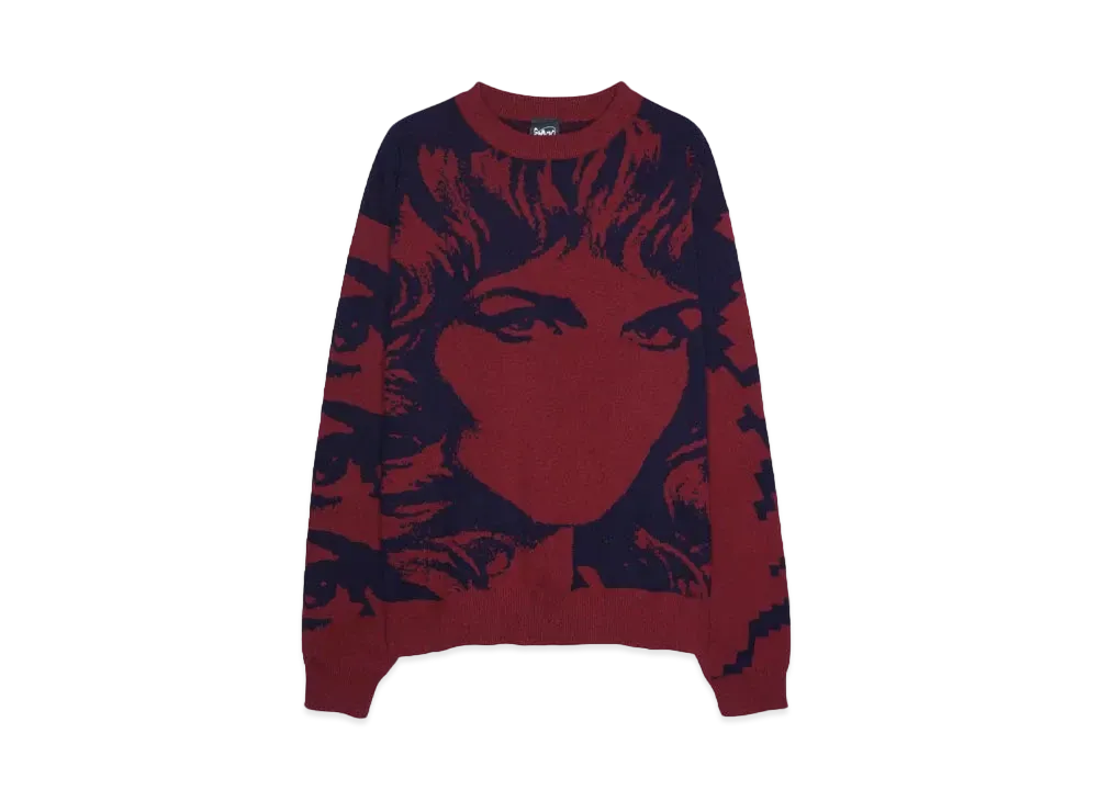 P.A.M. HANDMAIDEN CREWNECK KNIT "BURGUNDY"