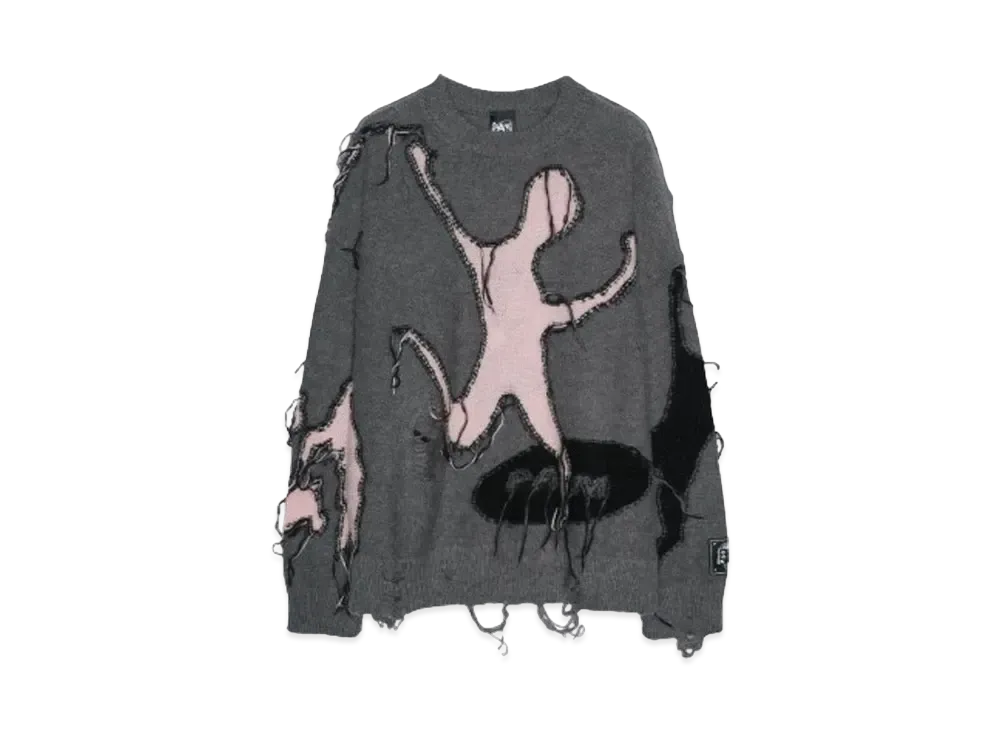 P.A.M. FREEDOM DISTRESSED KNIT "GRAYZ"