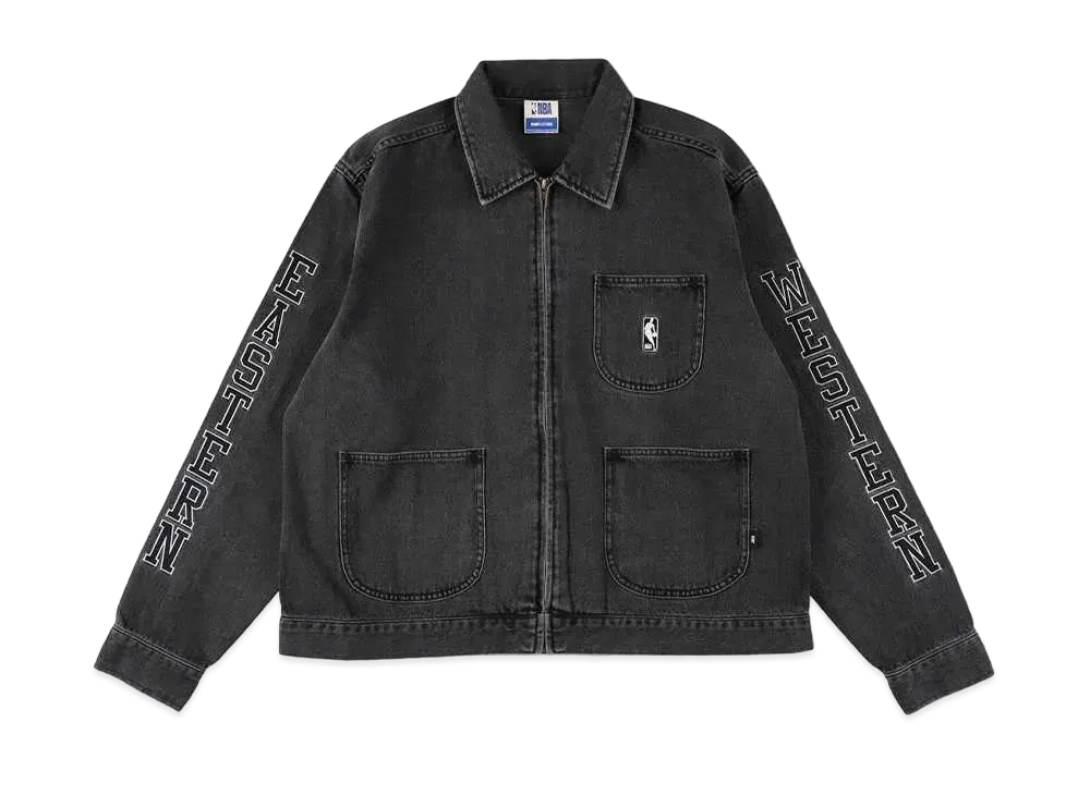 WIND AND SEA x NBA CHAMPIONS Denim Jacket "Black"