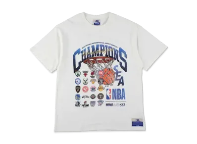 WIND AND SEA x NBA CHAMPIONS Vintage Tee "White"