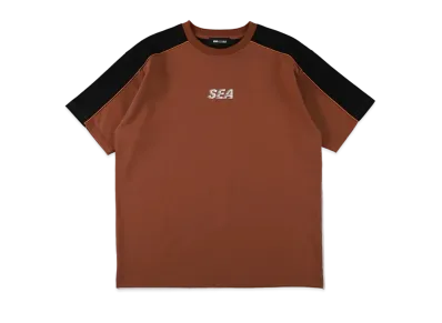 WIND AND SEA SEA Logo Piping Tee "Brown"