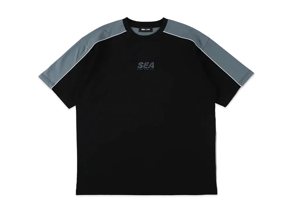 WIND AND SEA SEA Logo Piping Tee "Black"