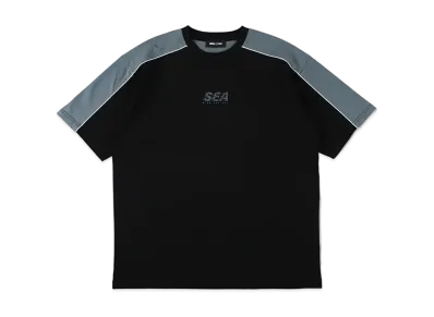 WIND AND SEA SEA Logo Piping Tee "Black"