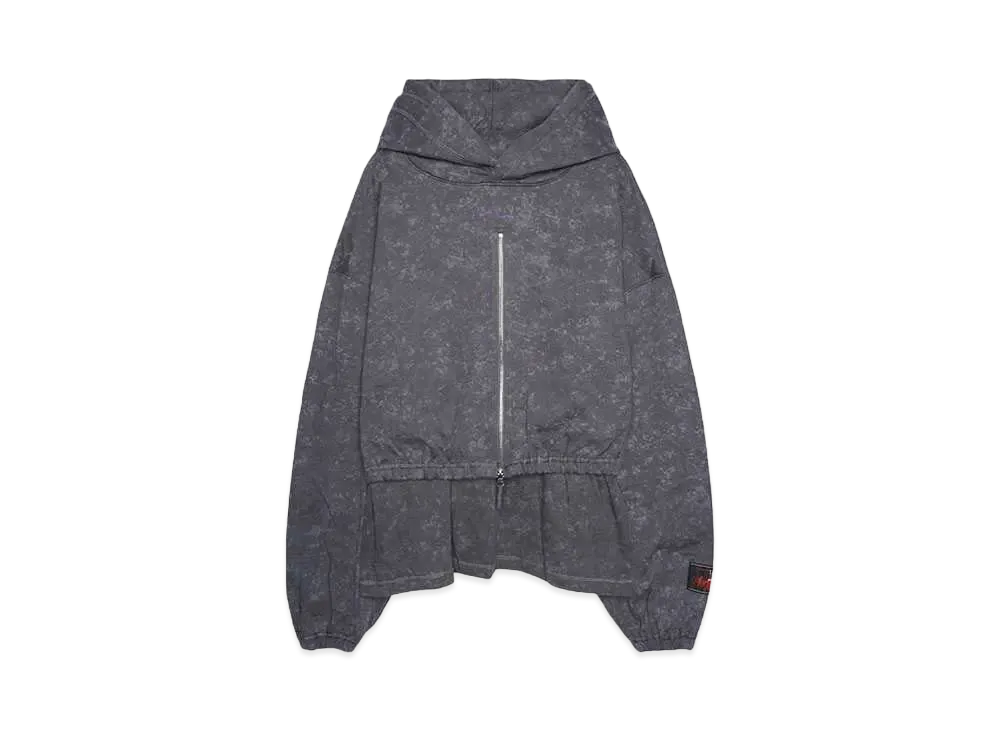 SYUMAN. Layerd double-Hoodie "GRAY"