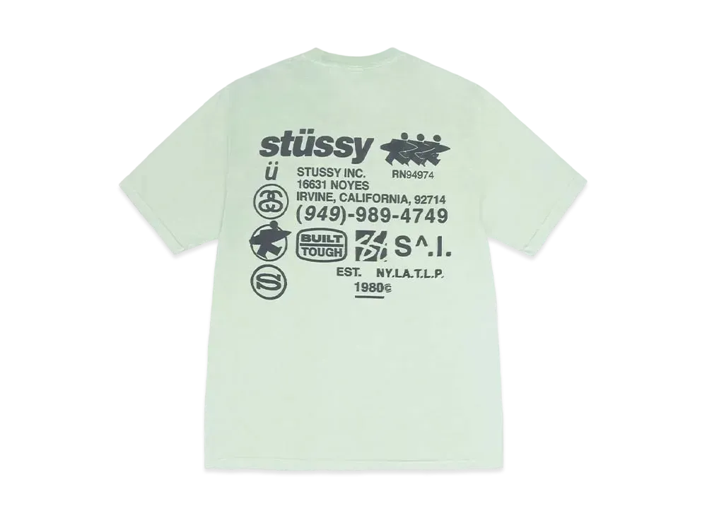Stussy Dna Pigment Dyed Tee "Granite" (FA24)