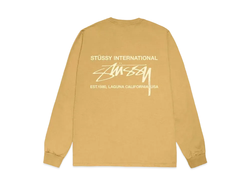 Stussy Smooth Int. LS Tee "Curry" (FA24)