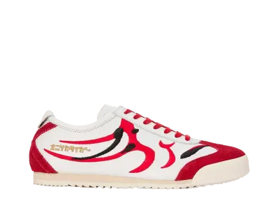 オニツカタイガー ウィメンズ ニッポンメイド メキシコ66 デラックス "ホワイト/クラシックレッド"