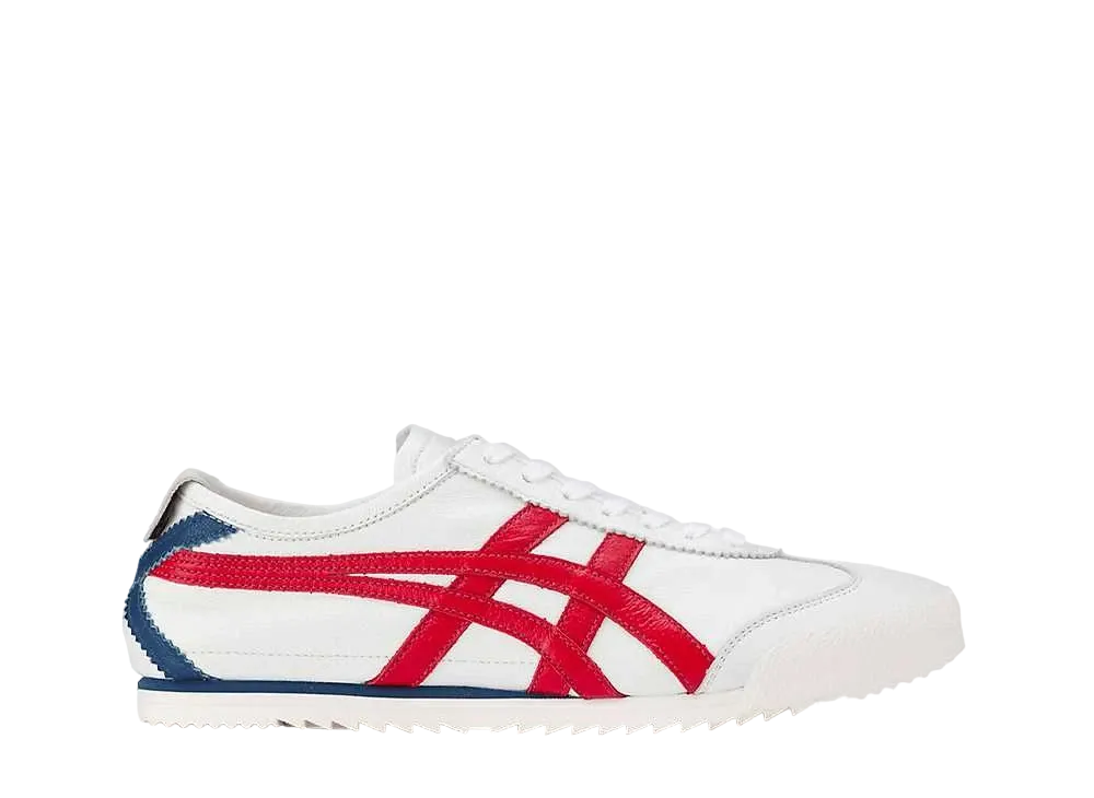 オニツカタイガー ウィメンズ ニッポンメイド メキシコ66 デラックス "ホワイト/クラシックレッド"