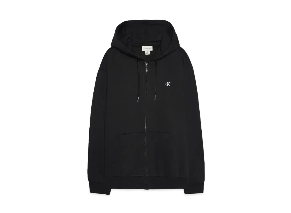Calvin Klein Jeans LS ARCHIVE LOGO FLEECE FZ HOOD "BLACK BEAUTY"