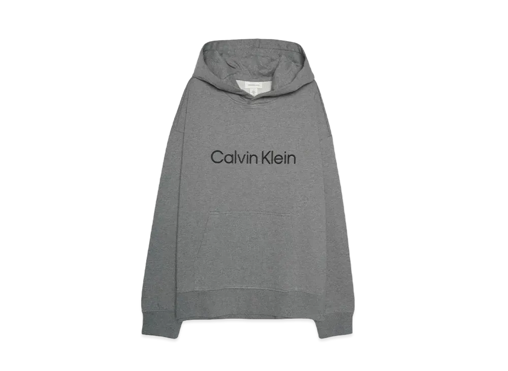 Calvin Klein Jeans LS STANDARD LOGO TERRY PO HOOD "MEDIUM GREY HEATHER"