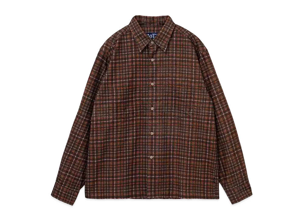 BoTT Printed Flannel Shirt "Brown"